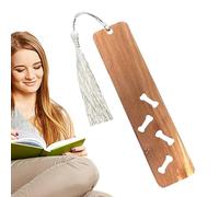 Wooden Bookmarks - Natural Wood Book Signs Set with Engraving | Durable Lightweight Reading Accessory for Journals and Journals | Gift for Students of Amateur Lovers