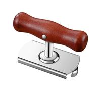 Wooden Bottle Opener, Portable Steel Tool, 3.54x2.44x1.65inch Adjustable Handheld Opener with Ergonomic Grip Design, Sturdy Stainless Mechanism Build, Classic Style Accessory for Party Use