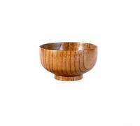 Wooden Bowl, 1 Round Jujube-wood Rice/soup Bowl, Smooth Grain And Food-safe Finish, Wooden Bowl For Noodles, Snacks & Kitchens(12CM)