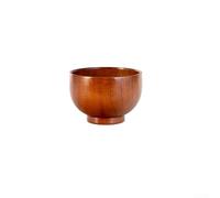 Wooden Bowl, 1 Round Jujube-wood Rice/soup Bowl, Smooth Grain And Food-safe Finish, Wooden Bowl For Noodles, Snacks & Kitchens(10CM)