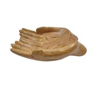 Wooden Bowl in the Shape of a Buddha Hand, Ideal for Holding Stones, Keys and Treasures. Artistic Decoration Piece for Meditation, Spiritual Decoration, Bohemian Houses, Altars and Individual