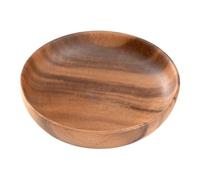 Wooden Bowl, Solid Acacia Wooden Salad Bowl Kitchen Appliances Large Fruit Bowl Wood for Salad Soup Rice Wooden Bowl with Large Capacity Wooden Bowl Walnut Bowl