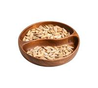 Wooden Bowls | Decorative Rustic Serving Tableware - Salad Bowls Serving Wooden Dishes, Containing Miscellaneous Snfor, Nuts, Cherries, Fruits, Sweets, Cherry Salad, Fruit Cookies, Countertop