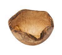 Wooden Bowls, Olive Wood, Irregular Shapes: Handmade from Greek Olive Wood - Wooden Fruit Bowl - Salad Bowl - Stunning Home Décor and Gift Idea. (30 x 12-14) cm