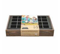 Wooden Box 24 Pot Plate 35x24x6cm Plant Planting Flowers Garden