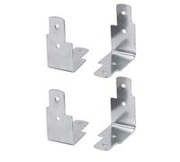 Wooden Box 45 mm x 45 mm x 22 mm Metal Edge Corner Protectors Covers 4 Pieces