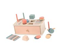 Wooden Box for Object Permanence, Sorting Toy for Kids, 3 in 1