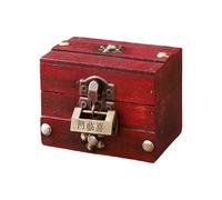 Wooden Box with Lid, Decorative Keepsake Organiser, Vintage Decorative Box with Large Capacity, Suitable for Bedroom, Table Top, Bedside, Dresser, Dressing Table, Office, Cupboard, Einan