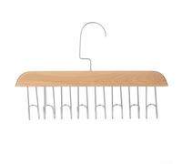 Wooden Bra Hanger for Women/Multifunctional Hanging Wardrobe Organizer for Bras Beanies Scarves/Sturdy Tie Box Storage Rack 28x19cm(Antique color)