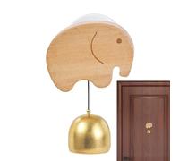 Wooden - Brass Design, Handmade Welcome Bell, Creative Shopkeeper Entrance Alarm, Versatile Accessory Enclosure | for Bedroom Living Room Bout