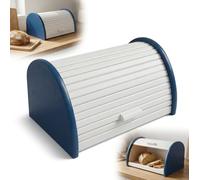 WOODEN BREAD CONTAINER FOR BABY bread rolls WHITE BLUE