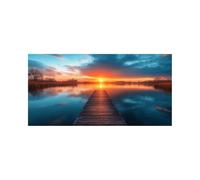 Wooden Bridge Diamond Art Kits Adults Autumn Diamond Painting, Crystal Art Cross Stitch Embroidery Kit 12 x 24In, DIY Painting by Numbers with Colored Rhinestones, Room Decor Gifts for Women 2ZSH-3552