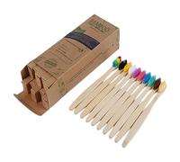 Wooden Bristle Toothbrush - Handle, Soft Fiber Teeth Cleaner, Lightweight Portable Travel Accessory | Gentle Cleaning Choice For Men And Women, R