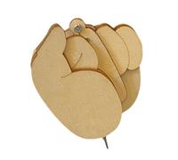 Wooden Brooch - Cute Wooden Lapel Pins, Handmade Finger Shape Brooch | Wooden Carved Brooch with Movable Fingers, Handmade Interactive Pins and Pins with Attractive Design for the