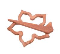 Wooden Brooch Pin for DIY Clothing Decoration Creative Breastpin for Winter Fashion Elegant Design for Parties and Daily Wear Durable Wooden Material Selection Random Color