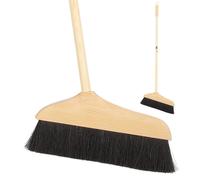 Wooden Broom Horse Hair Soft Bristle Angle Sweeper
