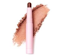Wooden Brown Eyeshadow Stick for Women Twist-Up Creamy Crayon Eyeshadow Stick Long Lasting Shimmer Makeup Blendable Eye Pencil Smudge-Proof for Warm Radiance Glam Look (Wooden Brown)