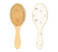 Wooden Brush Bear Penguin Wavy Lines Paddle Brush for Fine Hair Wood Hair Brushes for Women Hair Massage Brush