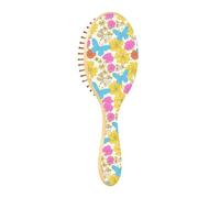 Wooden Brush Daisy Flower Blue Animal Butterfly Paddle Hairbrush For Women Wooden Brush For Hair Growth Wooden Massage Hair Brush