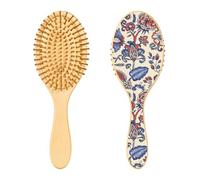 Wooden Brush Paisley Flower Elements Paddle Hair Brushes for Women Wooden Brushes for Hair Natural Wood Brush