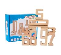 Wooden Building Blocks for Digital Wooden Building Blocks Digital Learning Game 1-10 Digit Blocks for Ages 3 and Up Assorted Educational Toys Acts