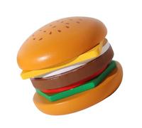 Wooden Burger Sandwich Stacking Toys - Play Food Toy for Toddler Stacking Burger Sandwich,Educational Preschool Learning Toys Fine Motor Skills Girls 3 4 5 Years Old