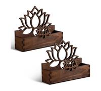 Wooden Business Card Case Large Capacity Space Saving Name Organiser for Supplies and Desktop Storage Business Organiser for Desk