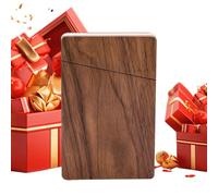 Wooden Business Card Holder - 10 cm Magnetic Business Card Holder, Stylish Compact Pocket Organizer | Professional and Stylish Network Accessory for Women, Travel, Meetings D'af