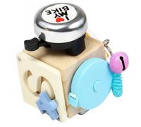 Wooden Busy Cube Activity Board Multi Sensory Fidget Lock Cube