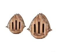 Wooden Butterfly House Feeder 21x15x10cm Hanging Garden Habitat Puddler | Untreated wood blends into patios or balconies Easy to hang Supports butterfly nutrition and nature observation