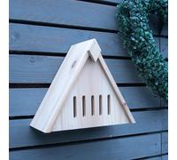 Wooden Butterfly House - Freestanding Or Wall Mounted Outdoor Garden Insect Hotel Shelter Nesting Box With Multiple Openings