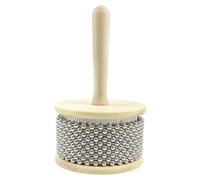 Wooden Cabesa Instrument - Handheld Percussion Shaker, Durable Cabesa Teaching Rehearsals | Music Learning Accessory With Textured Steel Beads For School, Stage, Studio, Rhythm Development