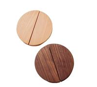 Wooden Cabinet Handles 4 Pcs Wood Cabinet Door Handles Semicircle Drawer Knobs Simple Style Closet Furniture Half Round Wooden Handles for Cabinet Drawer Shoesbox(Mix color-150cm)