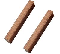 Wooden Cabinet Handles, Drawer Pull Handles,Log Wood Knobs,Wooden Drawer Knobs,2 pcs Wardrobe Handle Pulls Bow Shaped Handle Log Handle Wooden Handle Cupboard Handle with Mounting Screws (Single Hole)