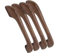 Wooden Cabinet Handles, Drawer Pull Handles,Log Wood Knobs,Wooden Drawer Knobs, Pulls 4pcs Wooden Cabinet Handle Kitchen Cabinet Cupboard Door Knob with Mounting Screws (Color : B, Size : Hole dista