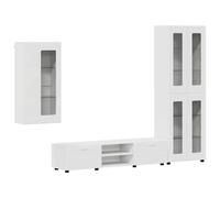 Wooden Cabinet with Shelf with Storage Engineered Wood Modern Furniture vidaXL