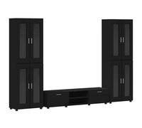 Wooden Cabinet with Shelf with Storage Engineered Wood Modern Furniture vidaXL