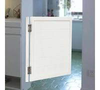 Wooden Cafe Doors Swinging Doors, Retro Solid Wood Swing Door with Metal Hinges Hardware, Automatic Closure Single Half Saloon for Bar Kitchen Entrance Partition Room Aisle(W80xH90cm(31.5x35.4in)