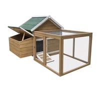 Wooden Cages Poultry, Large Chicken Coop, with Nesting Box, Outdoor Chicken House, Egg Box, Removable Tray, Garden Backyard Cage, Outdoor Use