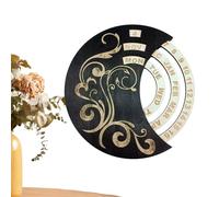 Wooden Calendar - Classic Wood Date Block, Retro Desk Ornament, Natural Home Décor Piece, Timeless Daily Organizer | Ideal Choice to Enhance Office Table Shelf Setting Display and Décor