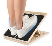 Wooden Calf Stretcher Slanted Board, Adjustable Slant Board with 5 Angles & Handle, Non-Slip Calf Stretcher for Adults, Calf Board for Stretching, Balance, Yoga, Pilates, Physiotherapy