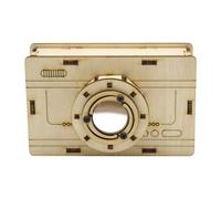 Wooden Camera Decoration - Wooden Camera Toy 50 G, Toy for Assembling a Wooden Box, Technological Materials in Wood Handmade for Students