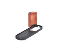 Wooden Camera Handle for Fujifilm X-T30, X-T20, X-T10 with for ARCA Base, Rosewood Grip Accessory for Quick Battery for ACCESS and Tripod Mount, Silver(Black)