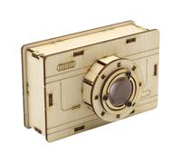 Wooden Camera Set - Children's Assembly Model, Interactive Handmade Toy, Educational Stem Kit | Easy Assembly Creative Primary School Learning Activity For Kids Boys Girls Fun Development Play
