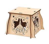 Wooden candle arch base Seiffen/Kurrende to put together yourself, approx. 7 x 10 x 10 cm