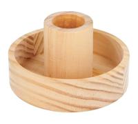 Wooden Candle Holder Round Base Diameter 9 x 5 cm