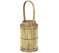 Wooden Candle Lantern 35cm Cage Tealight Holder Lantern With Handle Hanging Candlelight Table Desk Decorative Cage Lighting For Home Living Room Lounge Indoor Outdoor Garden