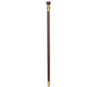 Wooden Cane Old Man Round Head Solid Wood Gentleman Crutches Walking Stick Non-Slip Handcuffs Walker,Wenge