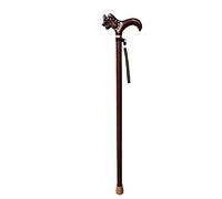 Wooden Cane Solid Walking Stick Cane T- handle Faucet Handle Crutches Solid Wood Elderly Walking Stick 93 Cm Can Be Truncated On Their Own for Elderly, Seniors