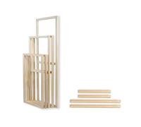 Wooden Canvas Frame DIY Picture Photo Poster Frames Kit Accessories Reusable Prints Stretching Wall Art Home Decor (Color : Width160cm(80cmx2), Size : Height 70cm)